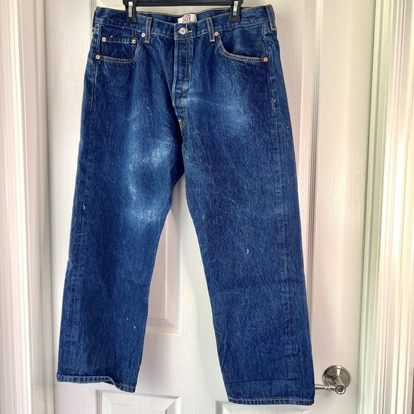 Vtg Levis 501 XX Jeans Mens 40x30 Blue Button Fly Straight Leg Medium Wash Denim - Picture 1 of 14